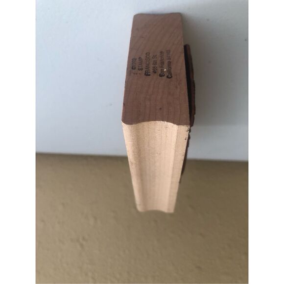 Francisco Rubber Stamp Gothic Lady with Candles Oval 1992 Vintage Wood Mounted - Picture 7 of 13